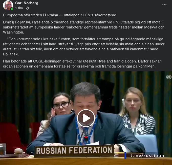 Ukrainafredsstörande Europa