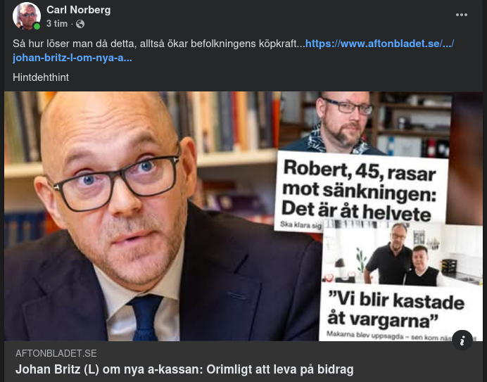 Stigande Arbetslöshet & Fallande Bidrag