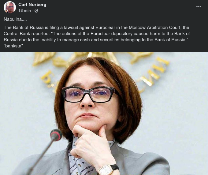 Ryssland Tar Banken Till Juridiken