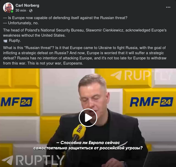 Europeisk Försvarskapacitet Mot Ryskt Hot..