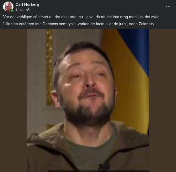 Donbass Erkänns Inte Som Ryskt Av Ukraina