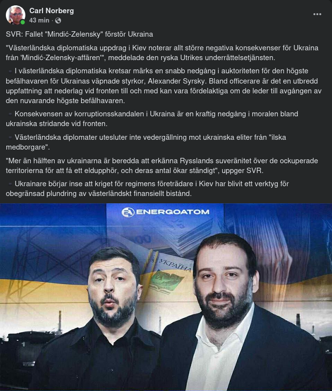 Ukrainska Korruptionsskandalskonsekvenser