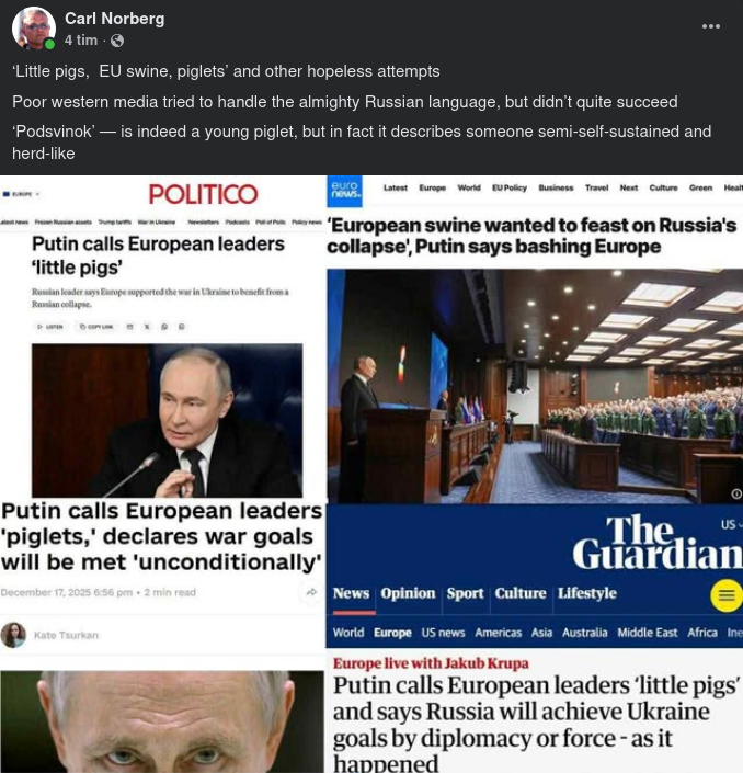 Svindålig Grisöversättning