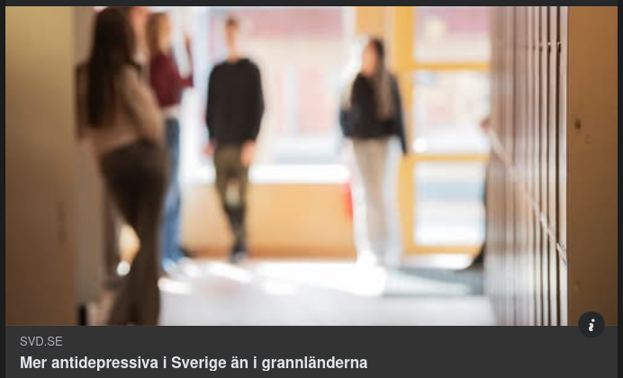 Antidepressiva Sverige..