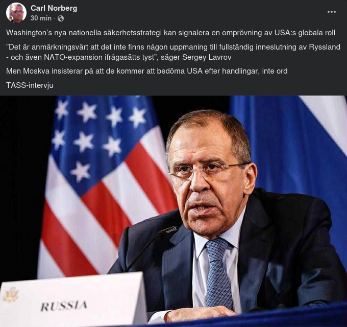 Anmärkningsvärt I Säkerhetsstrategin