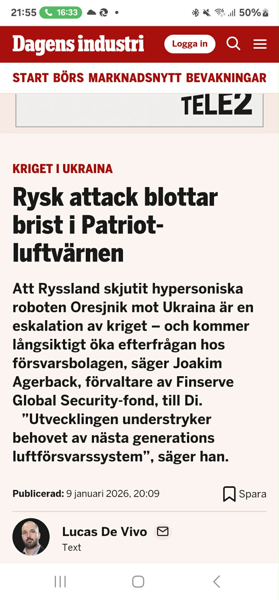 Plötsligt Upptäckt Luftrumsförsvarsbrist
