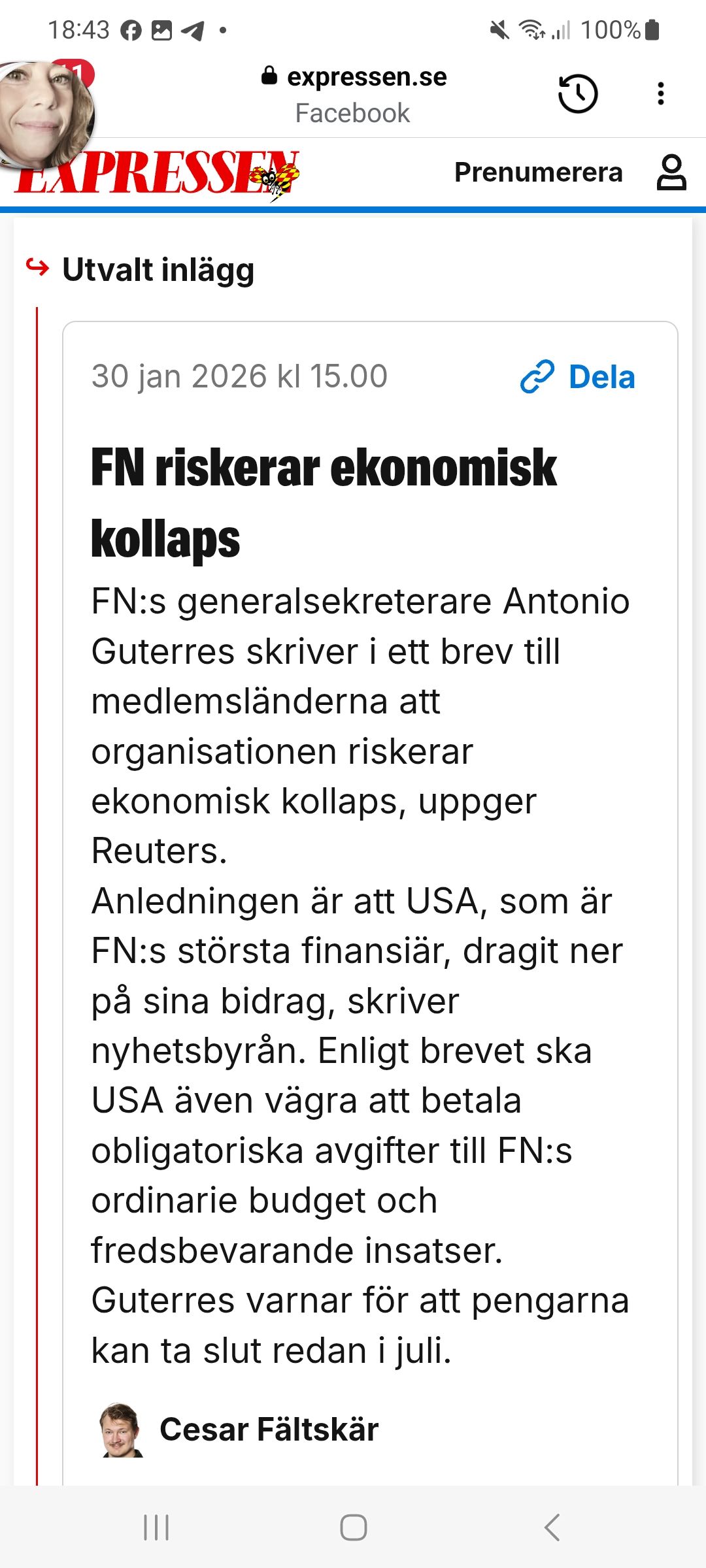 FN I Ekonomiskt Trångmål