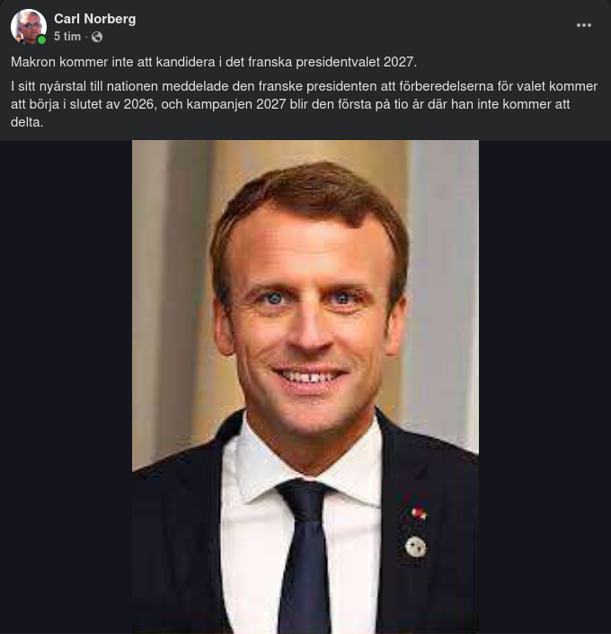 Ingen Makaronkampanj 2027