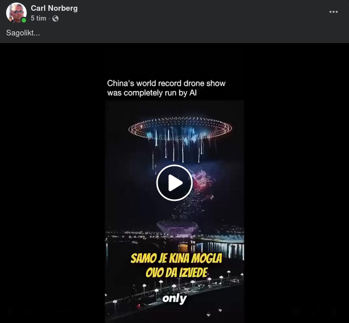 Kinesisk Drönarshow