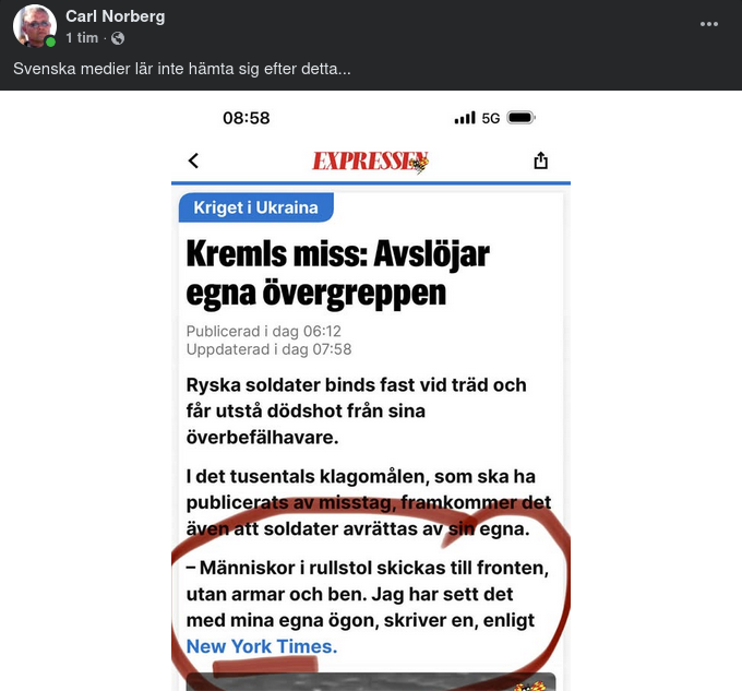Ryska Övergrepp I Media..