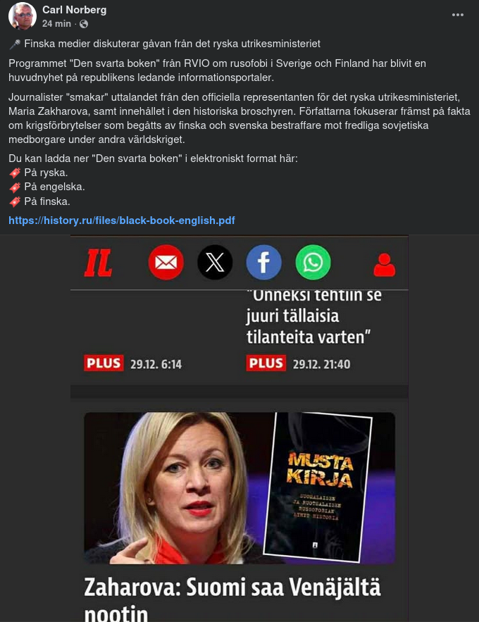 Den Svarta Boken I Finsk Media