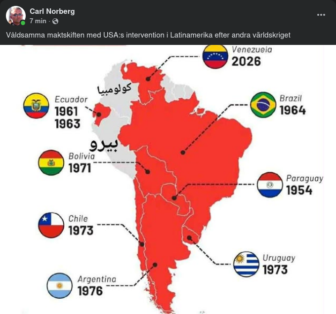 USA & Sydamerika Efter WWII