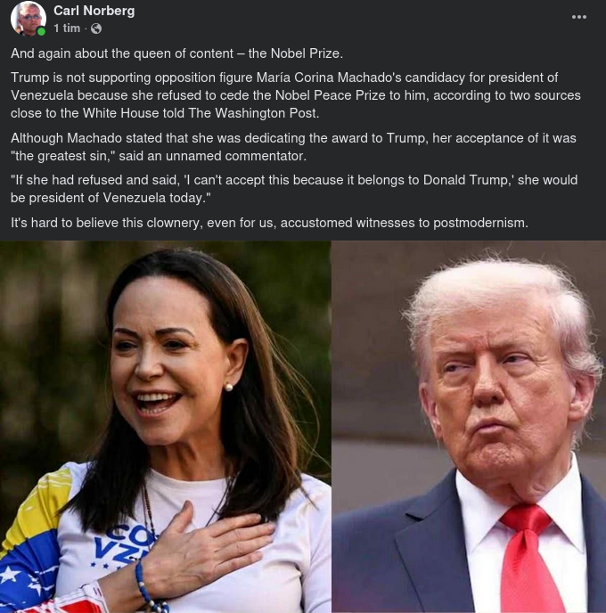 Nobelpris Eller President..