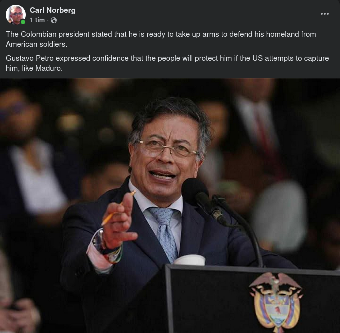 Folkskyddad I Colombia..