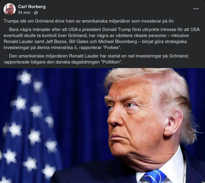 Grönlandsinvesteringsentusiastiska Miljardärer