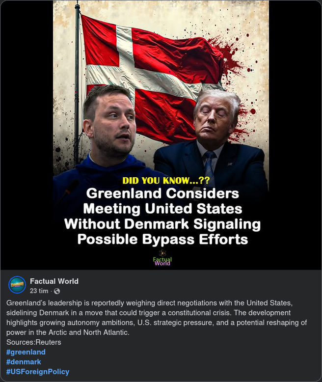 Grönländskt USA-Möte Utan Danmark