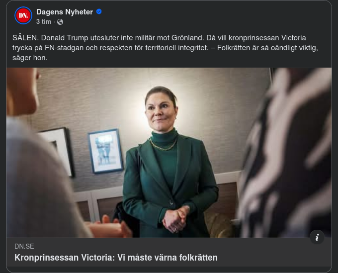 Folkrättsvurmande Kronprinsessa