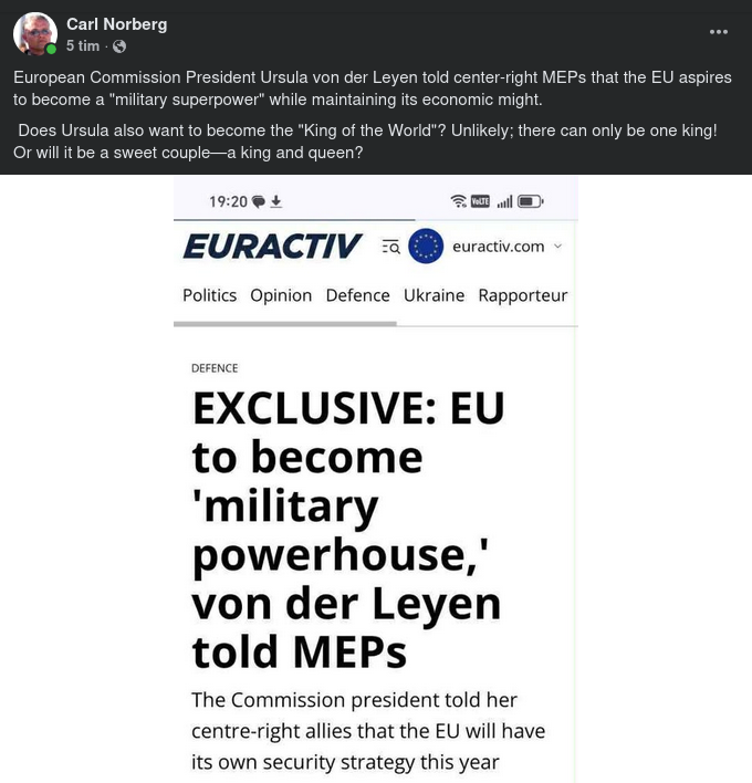 EU Som Militär Supermakt..