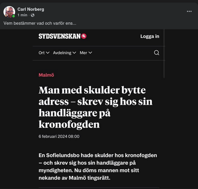 Dömd För Adressbyte