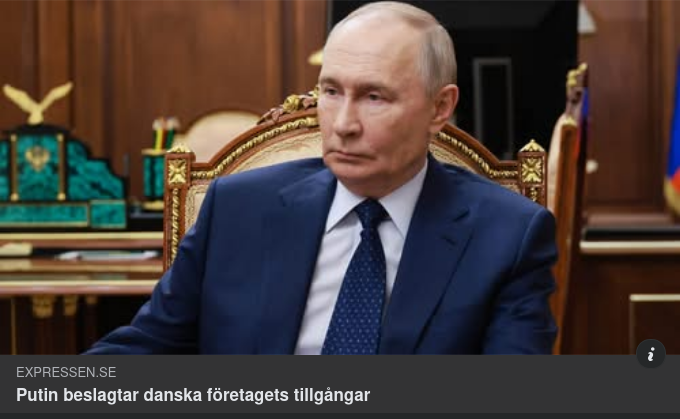 Putin Beslagtar Danska Rockwolls Ryska Tillgångar