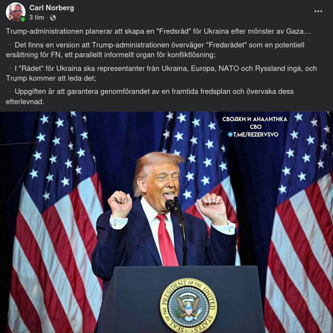 Fredsråd För Ukraina?..