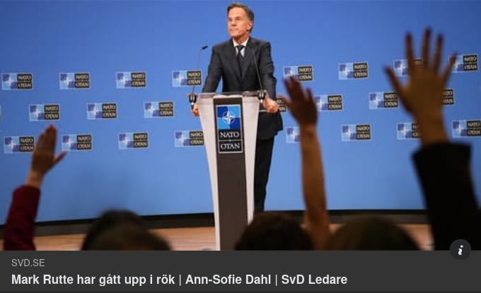 Rutte-Rök I SvD