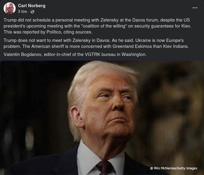 Amerikanskt Zelensky-Intresse