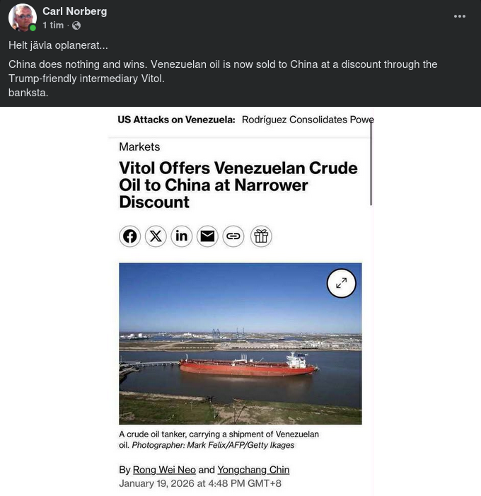 Kina & Venezuelas Olja