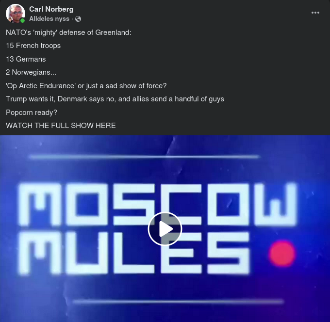 Grönlandsförsvarande Nato..