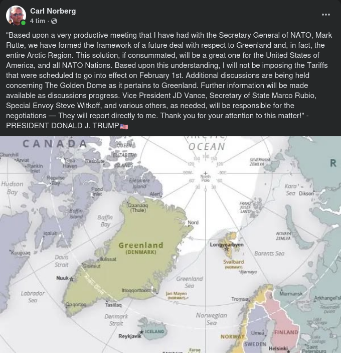 Trump Om Produktivt Grönlandsmöte Med Rutte
