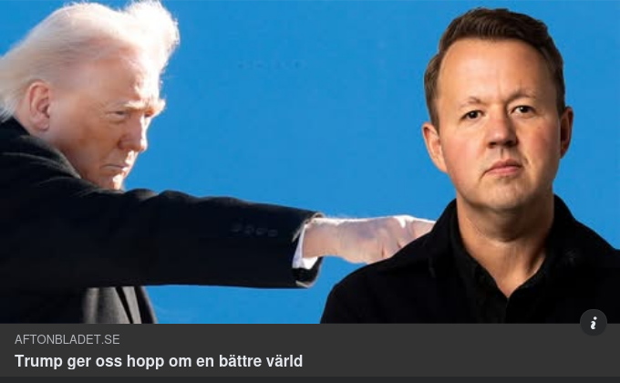 Hoppingivande Trump I Aftonslasket..