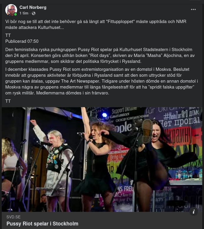 Pussy Riot Till Stockholm