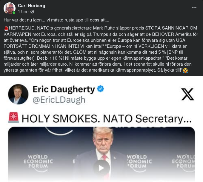 Rutte & Det Amerikanska Kärnvapenparaplyet