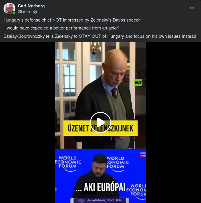 Zelensky & Ungersk Kommentar