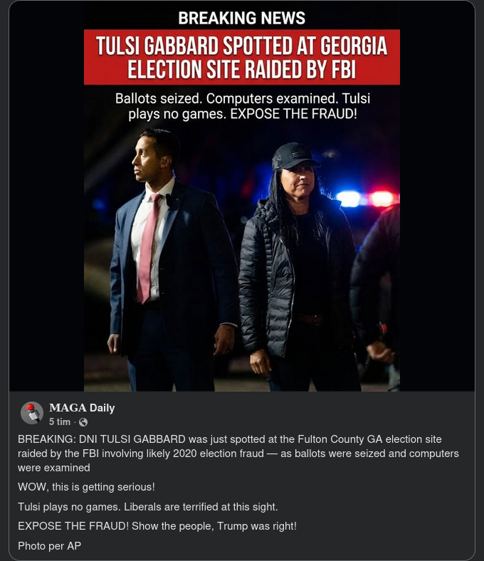 Tulsi på Plats För Razzia