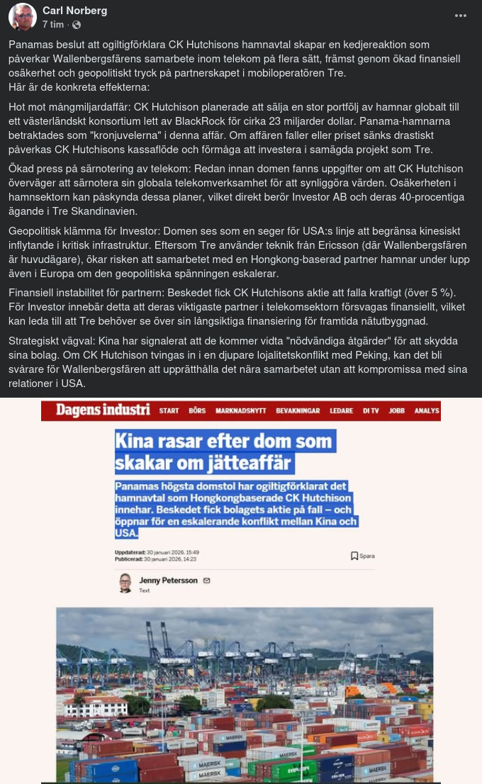 CK Hutchison & Wallenbergssfären