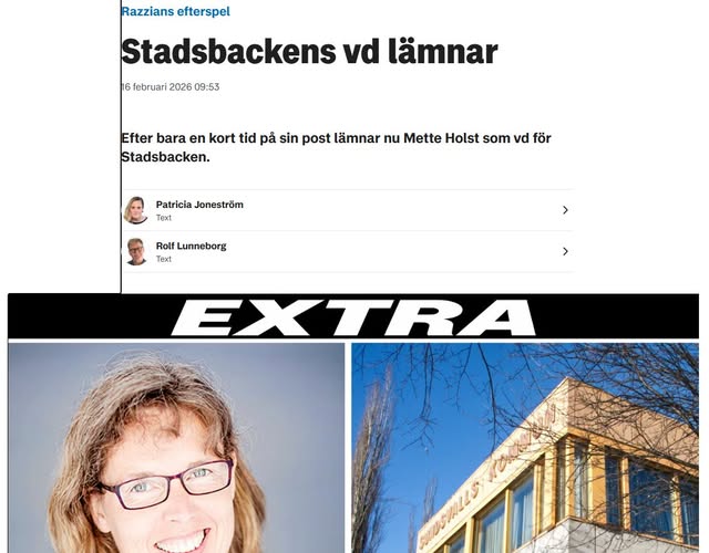 Stadsbackens VD Lämnar Efter En Månad