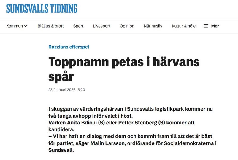 (S)undvallsavhopp Efter Partidialog