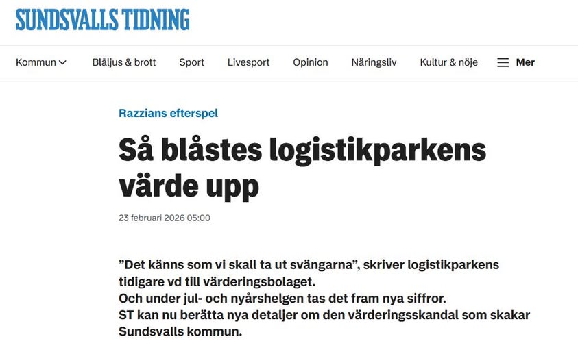 Pengaframtrollning I Sundsvall