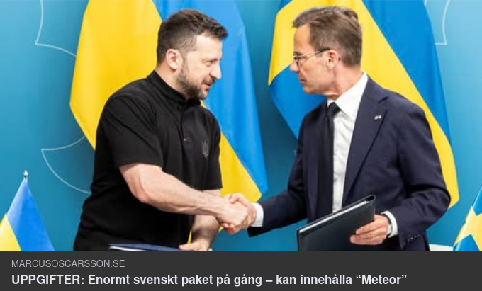 Enormt Svenskt Ukrainapaket På Gång?..