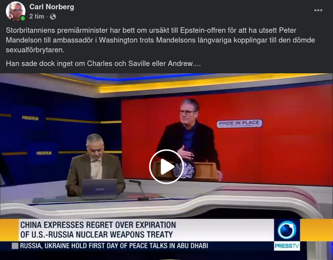 Ursäktande Starmer..