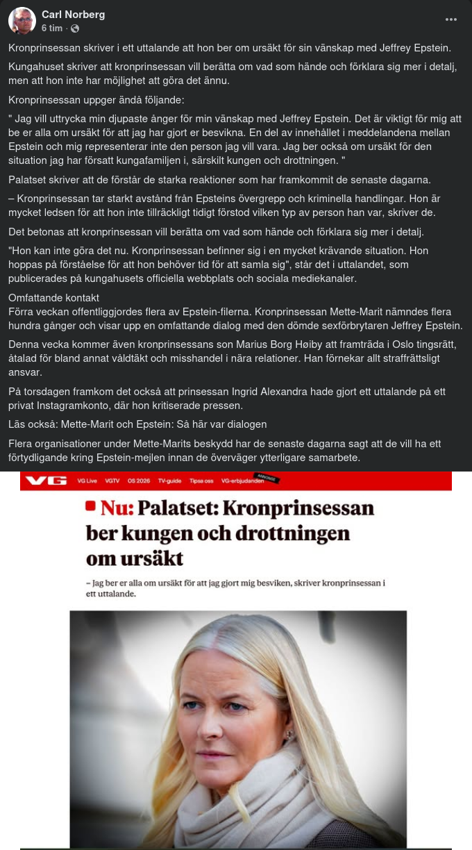 Ursäktande Kronprinsessa