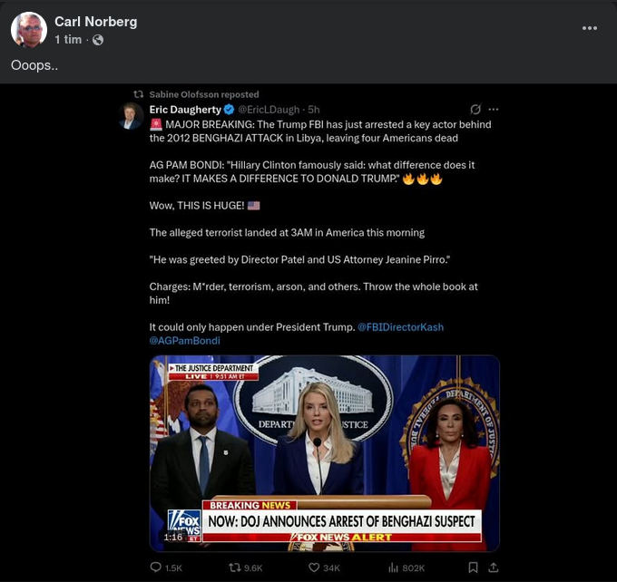 Anhållen För Benghazi