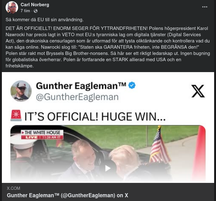 USA, Polen & Yttrandefriheten