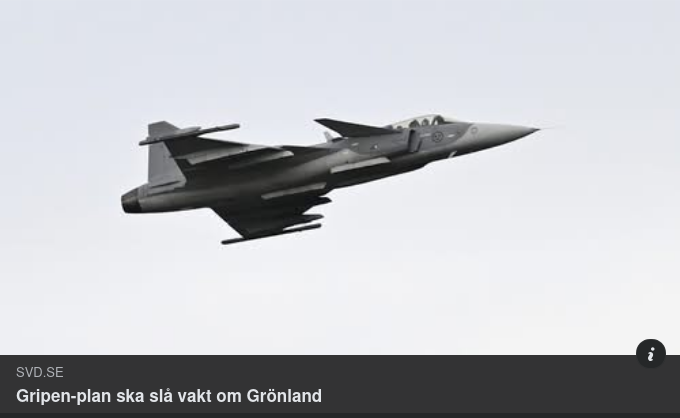 Grönlandsvaktande Svenska Gripen