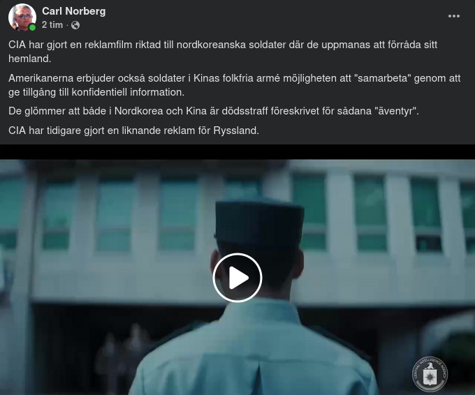 Reklamfilm Från CIA