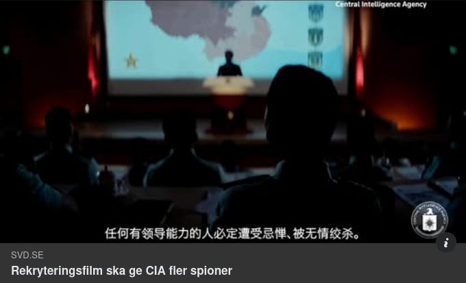 CIA:s Spionrekryteringsfilm I SvD