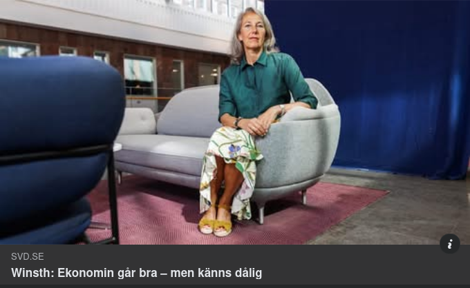Bra Ekonomi Känns Dålig Med Winsth I SvD