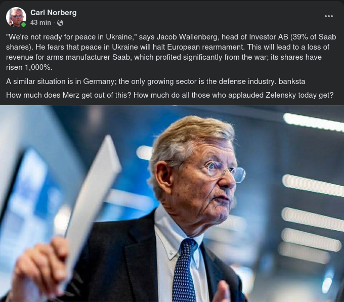 Jacob Inte Redo För Fred I Ukraina