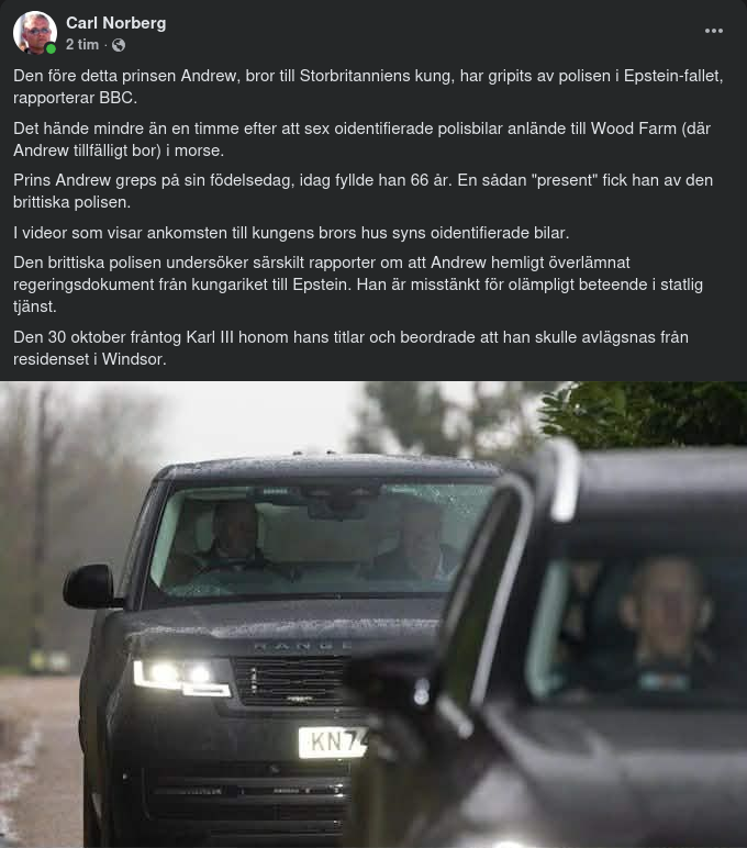 Andrew Gripen På Sin 66-Årsdag